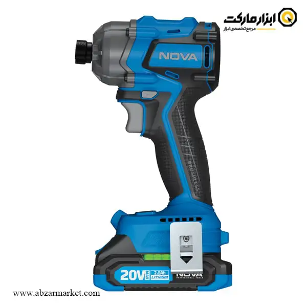 پیچ گوشتی شارژی ضربه ای نووا براشلس 20 ولت مدل 5530